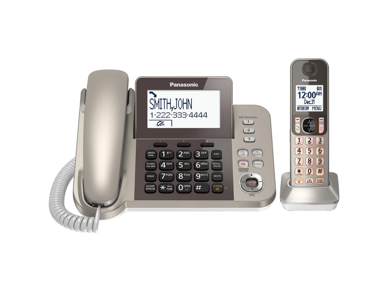 Panasonic KX-TGF350N DECT 6.0 Cordless Phone - Silver, Black 1 x Phone Line - Speakerphone - image 4 of 20