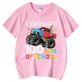 thumbnail image 3 of Hauts pour Filles Décontractés Imprimés Col Rond Manches Courtes T-Shirts Confortables pour Filles Vêtements Décontractés Légers Hauts d'Été pour Enfants, 3 of 5