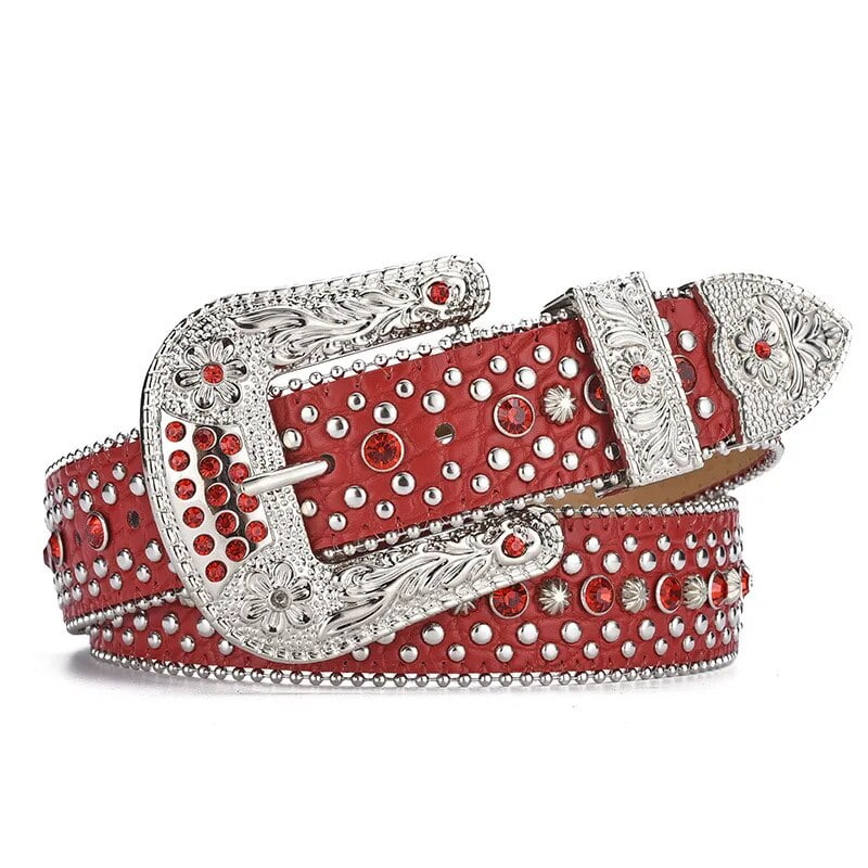 Black silver circle belt deals