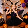 thumbnail image 5 of SUXIAN Girls Dress Halloween Sleeveless Tutu Headband Fancy Party Outfit 2 8 Years Dresses For Girls Black_004 3-4 Years, 5 of 6