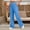 Light Blue, variant on Women Cotton Linen Pants Gauze High Waisted Straight Leg Trousers - Breathable Women Wide Leg Elastic Waist Business Pants - 2026 Trendy Spring Summer Beach Casual Vacation Pant Beige L