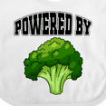 thumbnail image 4 of Inktastic Powered by Broccoli Boys or Girls Baby Bib, 4 of 4