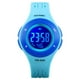 thumbnail image 1 of Niños Reloj digital Cronómetro Niños Impermeable Dial redondo Reloj de pulsera con alarma deportiva Retroiluminación LED kenally EL4552-01, 1 of 2