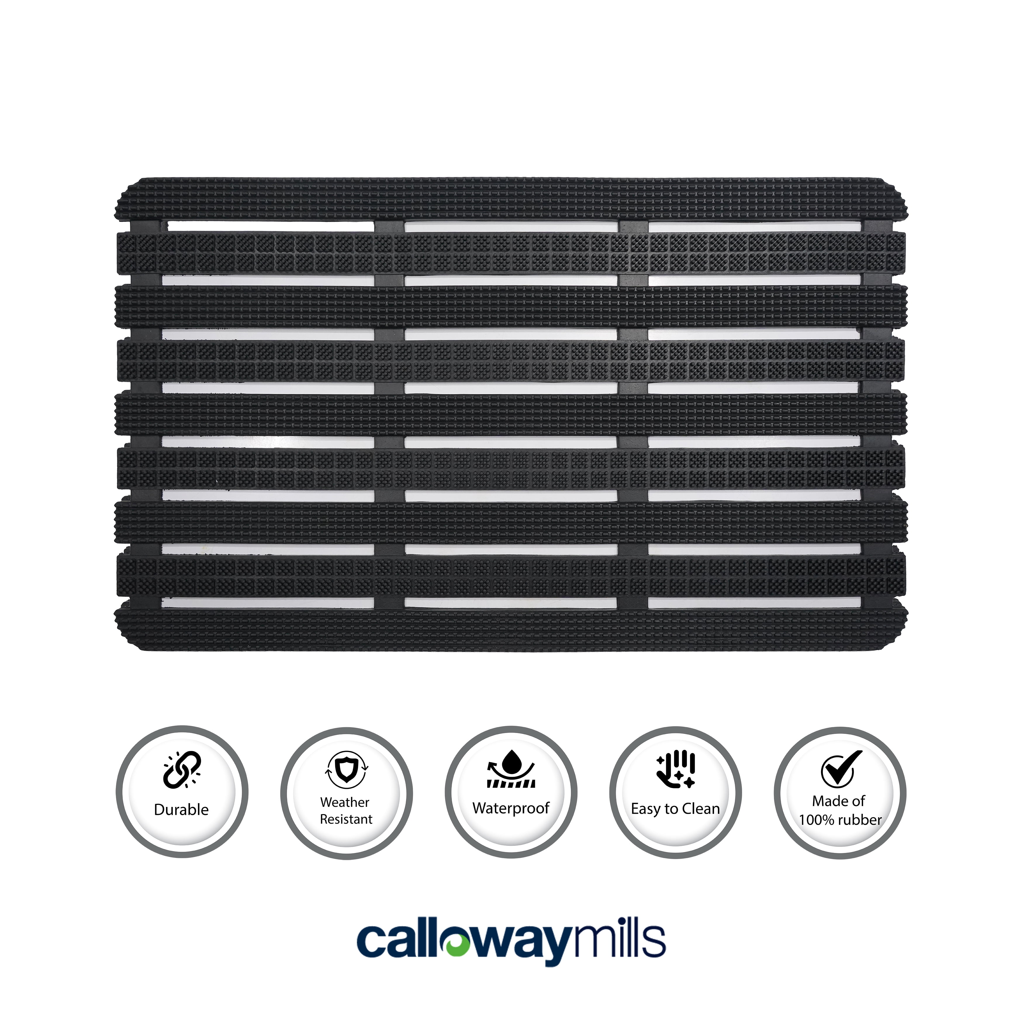 Calloway Mills Horizontal Rubber Doormat 18 ''x 30''