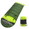 thumbnail image 2 of Outdoor Sleeping Bag, Camping Sleeping Bag Hollow Cotton Polyester Cloth Windbreak Design Foldable Large Breathable  for Sleep Green L,Green R,Blue L,Blue R, 2 of 8