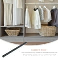 thumbnail image 4 of Weiweiguan Indoor Closet Rod Household Wardrobe Fixed Rod Wardrobe Hanging Rail for Home, 4 of 7