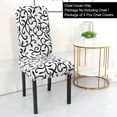thumbnail image 2 of Solid Stretch Dining Room Chair Cover Removable Washable Slipcover 4pcs, 2 of 9