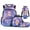 Galaxy Star Axolotl, variant on Yspwyqan Yellow Hedgehog Apple Set of 4 Backpack Set with Lunch Box Pencil Case Water Bottle, Multi-Pocket Lightweight School Bags Fits 15.6 Laptop for Elementary Middle School