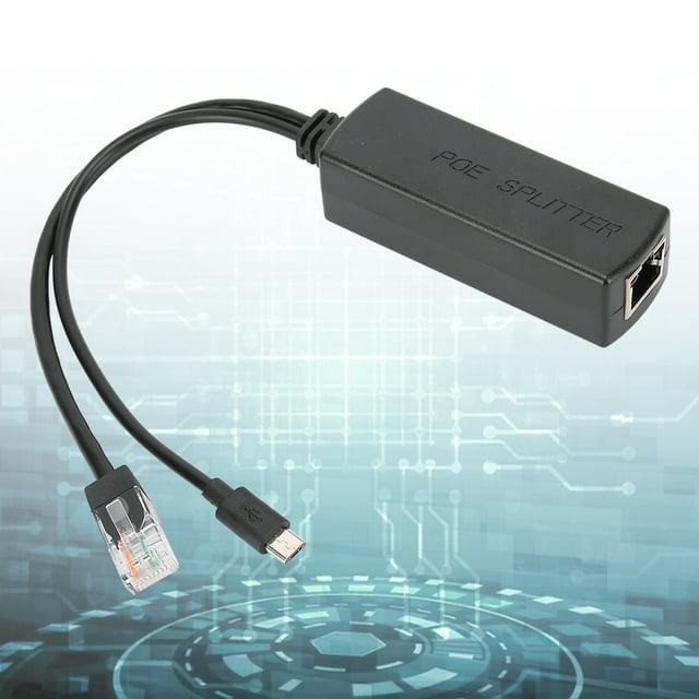 Octpeak POE Power Supply Splitter,Splitter,POE Splitter Power Supply Module USB Standard Isolation Separator Cable 48V To 5V