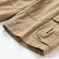 thumbnail image 5 of cllios Mens Cargo Shorts Outdoor Camping Athletic Shorts Classic Travel Cargo Shorts with Multi Pockets Cargo Shorts for Men Under $5 Khaki,M, 5 of 7