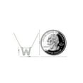 thumbnail image 5 of aaXia 14K White Gold Diamond 1/6ct. TDW Initial “W” Pendant Necklace, 5 of 5