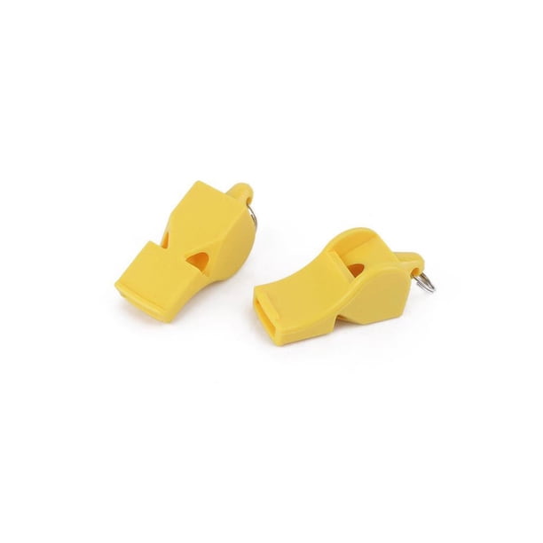 Riwesomey Paquete de 2 silbatos de seguridad de bolsillo, accesorios para senderismo, mano de obra, suministros para acampar, herramienta de supervivencia Material de laboratorio Amarillo Riwesomey TO009169-04