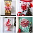 thumbnail image 4 of Wartleves 2024 Nueva corona navideña Letrero de bienvenida navideño Guirnaldas rojas Decoraciones Estilo cinta X Las mejores coronas atractivas al frente, 4 of 6