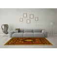 thumbnail image 3 of Ahgly Company Machine Washable Indoor Rectangle Persian Yellow Traditional Area Rugs, 7' x 9', 3 of 4