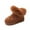Brown, variant on Eltusu Girls Snow Booties, Warm No Slip Windproof Comfy Winter Boots Shoes Black Size 12(Little Kids)