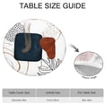 thumbnail image 6 of Tropical Print Round Table Cover 44Inch, Elastic Tablecloth for 38"-42" Tables, Stretch Fit Boho Floral Style, 6 of 7