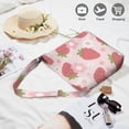 thumbnail image 2 of Boho Tote Bag for Travelers Strawberry (4) Crossbody Handbag Casual Tote for College Work Travel Shopping Canvas Shoulder Bag, 2 of 5