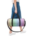 thumbnail image 6 of Zufioo Beautiful Glitter Print Round Sports Travel Duffel Bag, Airplane Weekender Bag, Waterproof Gym Backpack, Unisex, 6 of 6