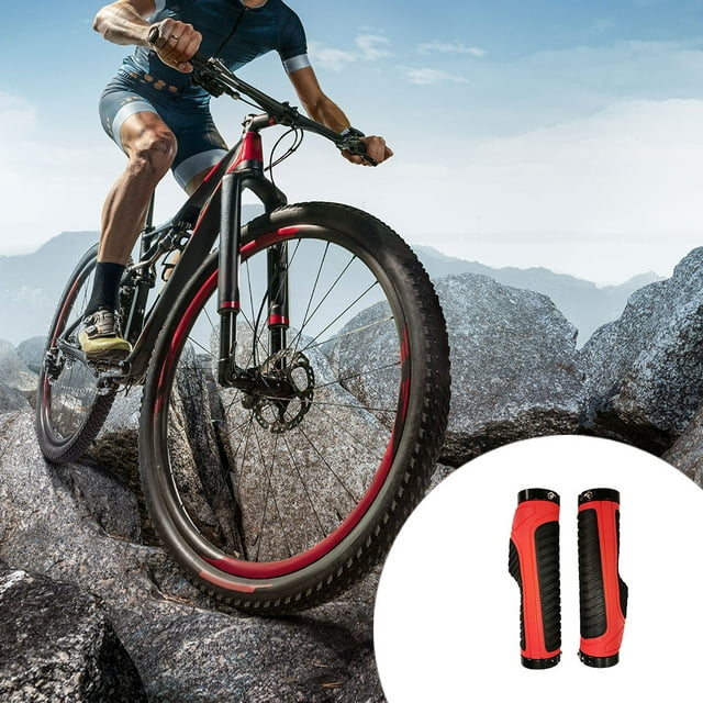 2 Pièces Couvre le Guidon Épaisses Poignées de Vélo Antichoc Atelier de Réparation Caoutchouc Coloré Professionnel Poignées Accessoires Résistant à l'Usure Rouge