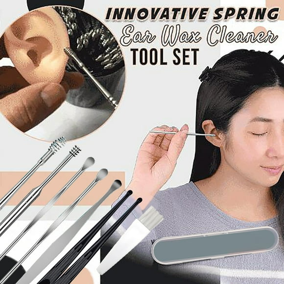 Deals of The Day Clearance! Stainless Steel Ear Pick 8-Piece Set, Double-Headed Ear Cleaning Tools, Safe and Effective Ear Care