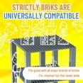 thumbnail image 5 of Classic Baseplates 6" x 6" Brik Tower by Strictly Briks | LEGO Compatible | Building Bricks for Towers and More | 4 Gray Stackable Base Plates & 30 Stackers, 5 of 7