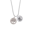 thumbnail image 2 of Delight Jewelry Stainless Steel Trust in the Lord Tree of Life - Silvertone Script Initial Disc - Q - Charm Necklace, 20"+3", 2 of 4