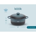 thumbnail image 3 of Kook Ceramic Mini Cocotte Set, Small Casserole Dishes with Lids and Handles, Individual Baking Ramekins, Oven safe 500F, Microwav, 3 of 8