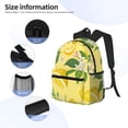 thumbnail image 5 of Vsdgher Lemon Print Unisex Large Capacity Bookbag Schoolbag Casual Daypack for High School/College/Teens/Travel/Work, 5 of 8