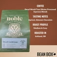 thumbnail image 2 of Decaf World Tour Water Processed Espresso Blend - Roasted by Noble Coffee Roasting - Freshly Ground Coffee - 5 Pound Bag, 2 of 5
