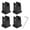 Black, variant on YAHHU 4pcs Adjustable Furniture Risers with Screw Clamp Premium Rubber Bed Couch Risers for Heavy Duty Furniture Desk Table Legs Black 4-Pack Elevate Storage Space 6.30 inches / 16 cm