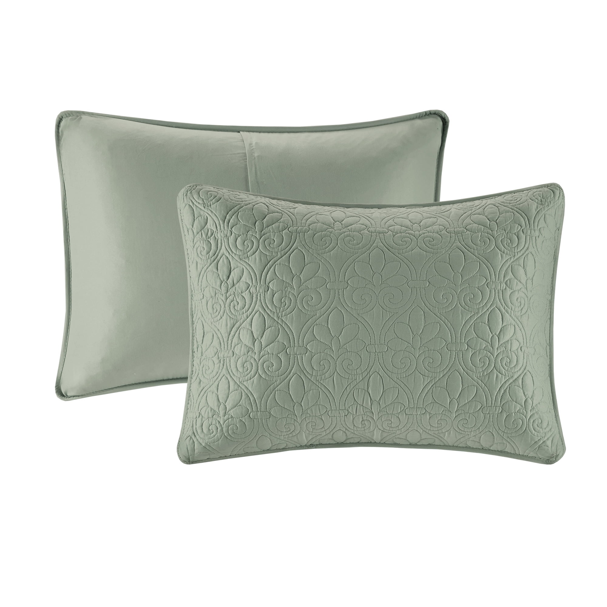Madison Park Full/Queen Quebec 3-Piece Reversible Quilt Set, Seafoam
