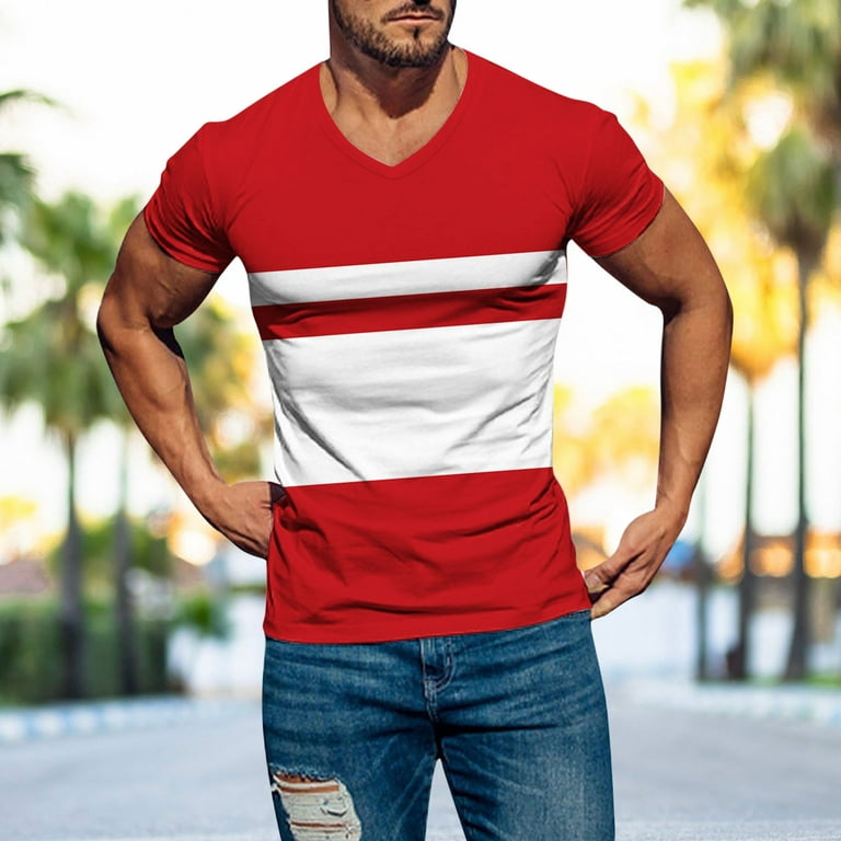 B91xZ Classic Short Sleeve Shirts for Men Plus Size Short-Sleeve