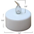 thumbnail image 2 of Realistic Bright Flameless LED Tea Light Candles, Bright, Flickering, Battery Powered Fake Candles, Unscented Tea Lights, Pack of 24, 2 of 4