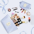 thumbnail image 3 of DAKIMOE Makeup Bag Cosmetic Bags Organizer Personalized Initial Travel Essentials Toiletry Bag for Birthday Christmas Girlfriend Teacher Valentines Day Gifts, 3 of 9