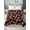 Crimson Black, variant on King Flat Sheet Only Red Strawberry Litter Flower Leaves on Black Soft Microfiber Cooling Bedding Sheets Summer Fruit Flat Bed Sheet