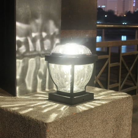 

Solar Garden Decorative Light Led Column Light Outdoor Wind Light Lamp Black