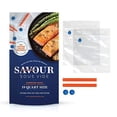 thumbnail image 2 of Savour Sous Vide Sacs de Cuisson (19 Unités Taille Quart), Réutilisables, Rapides et Simples, Étanches, Sans Scelleuse sous Vide, Sans BPA/BPS, 2 of 4
