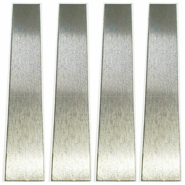Hoja de níquel puro Ánodo de níquel de 6 pulgadas Paquete de 4 electrodos de níquel de placa de níquel puro para galvanoplastia de níquel 6 "x 1" 99,9%