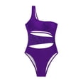 thumbnail image 4 of Conjunto de traje de baño de bikini ahuecado todo en uno cómodo sin espalda de color sólido para mujer con estilo OAVQHLG3B Store  lin121212, 4 of 4