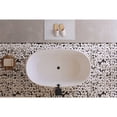 thumbnail image 4 of Elegant Kitchen & Bath BT10754GW-MBK 54 in. Soaking Bathtub, Glossy White with Matte Black Trim, 4 of 8