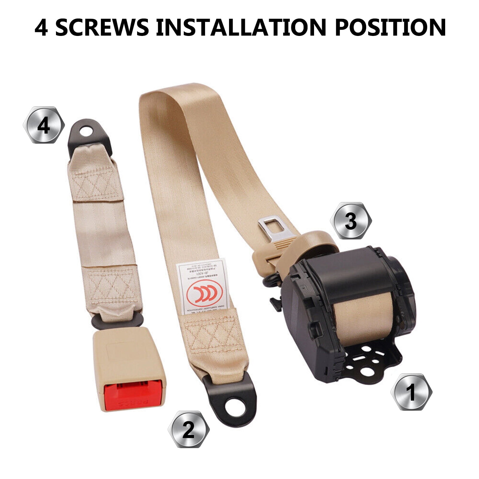 Tantra Universal Car Seat Belt Buckle Beige Color at Rs 60/piece