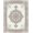 Ivory Blue Terracotta, Pattern 10, variant on Design&I 8'x10' Washable Area Rug Snag-Free Bordered Symmetry Distressed Scroll Border Vintage Boho Ornate Playful for Dining Room, Large Office, Lounge