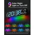 thumbnail image 6 of DAYBETTER 14" Digital Wall Clock, LED Large Display Alarm Clock for Bedroom with Night Light, Remote, 6 of 8