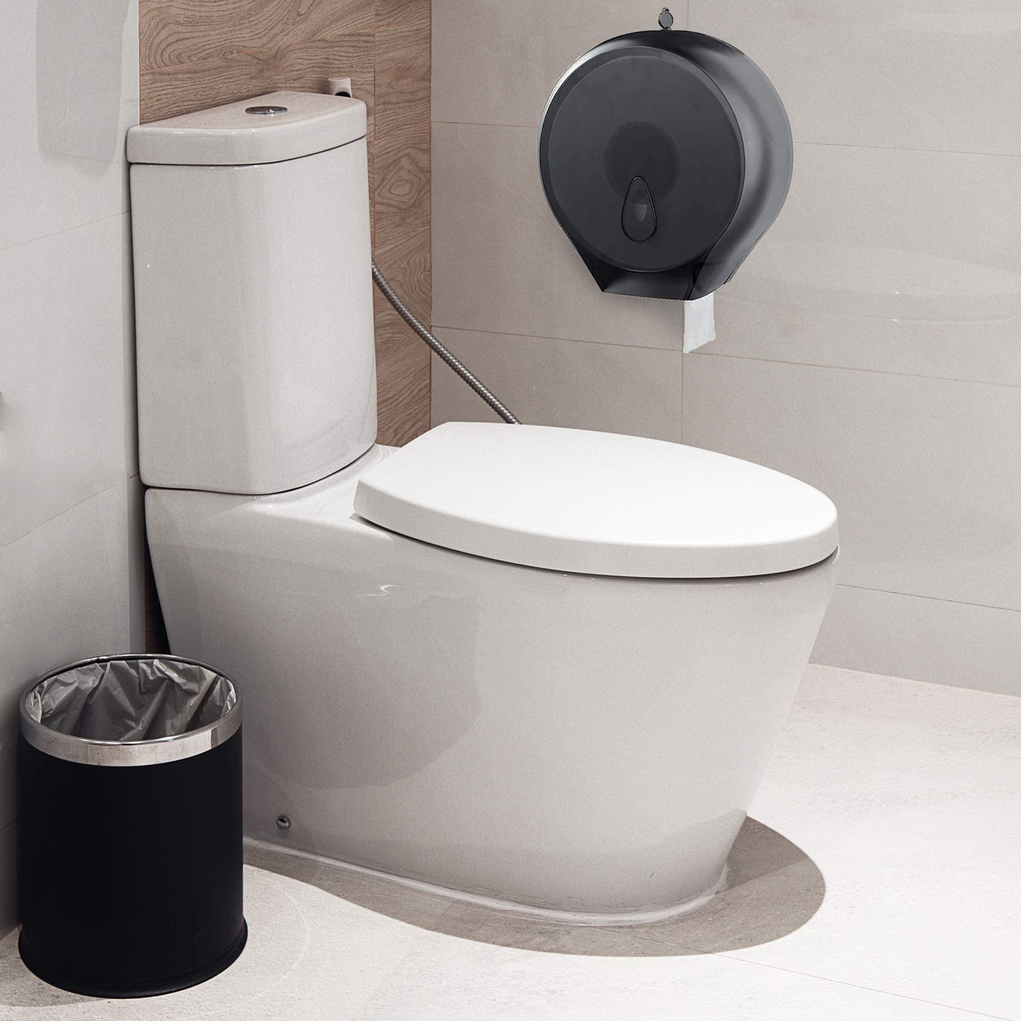 Single Roll Toilet Tissue Dispenser by Oasis Creations- 9” Bath Tissue Dispenser