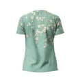 thumbnail image 5 of Mohiass Women Petite Tops Women Blouses Casual Summer Floral Print Tunic Tops Dressy Casual Spring 2023 Graphic Tees Blouses Mint Green XL, 5 of 5