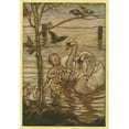 thumbnail image 3 of Arthur Rackham 14x18 Black Modern Framed Museum Art Print Titled - After This the Birds Said that They Would Help Him No More in His Mad Enterprise (1913), 3 of 5