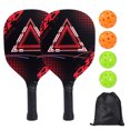 thumbnail image 1 of Juego de paletas de Pickleball, 1 bolsa de transporte portátil, paquete de Pickleball, 4 bolas de Pickleball, 1 of 8