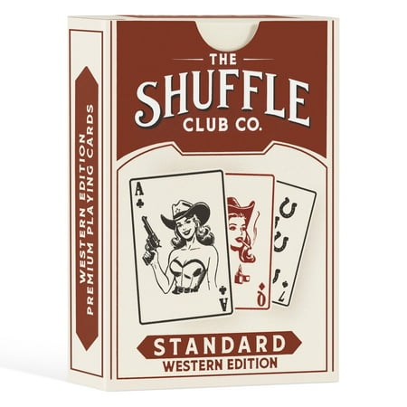 Western Playing Cards – Vintage Cowboy Deck with Custom Artwork – Poker & Blackjack Game Set for Collectors
