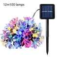 thumbnail image 2 of DPTALR Solar Flower Lamp String Led Flower Decorative Lamp Festival Garden Garden Transparent Flower Small Color Lamp Belt Multicolour, 2 of 2