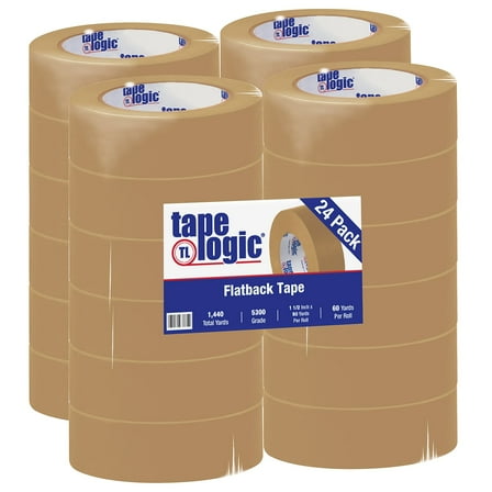 Tape Logic Flatback Tape,1-1/2"x60 yd.,PK24 T9465300